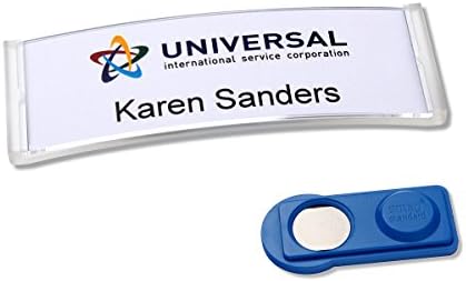 '20 Magnetic Name Badges Polar 10 20 Color & Pressure Elbow – Translucent Clear