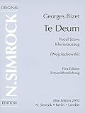 Image de Te Deum: Sopran, Tenor, gemischter Chor (SATB) und Orchester. Klavierauszug. (Simrock Original Edition)