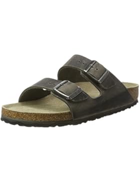 BIRKENSTOCK Unisex-Erwachsene Arizona Leder Softfootbed Pantoletten