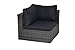 Produktbild Ploß Rattan-Ecksessel für Loungeset Swinging - Polyrattan-Eckelement - Lounge Sessel mit Auflage in Anthrazit - Outdoor Gartenmöbel in Grau-Braun - Gartensessel - Loungemöbel für Terrasse - Lounge-Ecke
