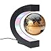 Produktbild C Form schwimmender Globus mit LED-Leuchten, Levitating Globe Anti Gravity Magnetic Levitation Drehen Weltkarte für Kinder Geschenk Bildungs-Home Office Dekoration,Gold