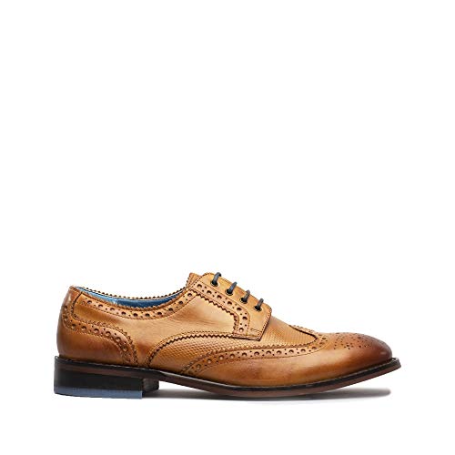 oswin hyde brogue boots tan