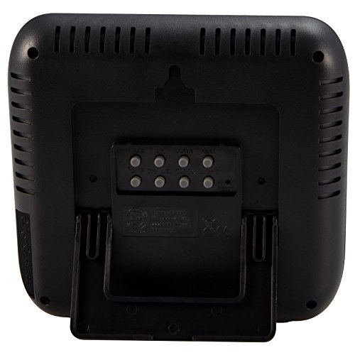 Alecto Funk Wetterstation Innen und Außensensor, Temperatur, Hygrometer, DCF-Funkuhr, Wettervorhersage, Barometer, Reichweite bis zu 100 m, schwarz, 14 x 14 x 14 cm, WS-1850 - 4