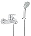 Produktbild GROHE Europlus | Wanne - Einhand-Wannenbatterie | mit Brause-Wandhalterset | 33547002