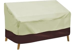FUANA Funda impermeable para sofá de banco para exteriores, tela Oxford 210D, protección de muebles para jardín para múltiples personas, patio, banco, silla, sofá de dos plazas (210D: 147 x 83 x 79 cm)