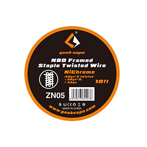 Geekvape 10feet Nichrome 80 Ni80 Framed Staple Twisted Heating Coil Resistance Wire Winding Wire