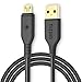 Tizum XL- 6.5 Feet Gold Plated Micro-USB to USB Cable - High Speed, Quick Charge 2.4 Amp & Data Sync (Black) RS.349.00