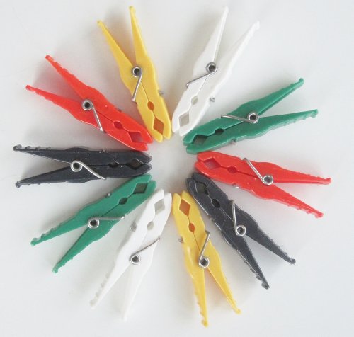 Hagspiel 100 Stk. Wäscheklammer aus Kunststoff, Extra starke Ausführung, Qualitäts-Produkt mit starker, rostfreier Spiralfeder Made in Germany Hochwertiger Kunststoff