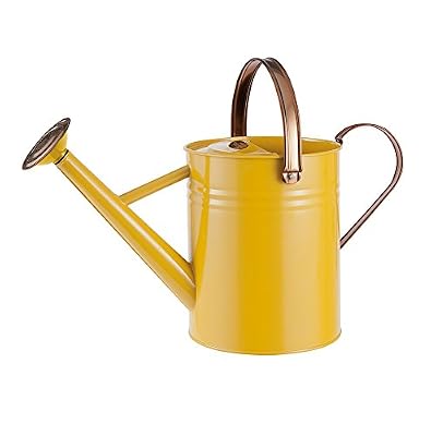Gardman 34880 Héritage Arrosoir Métallique Jaune Moutarde