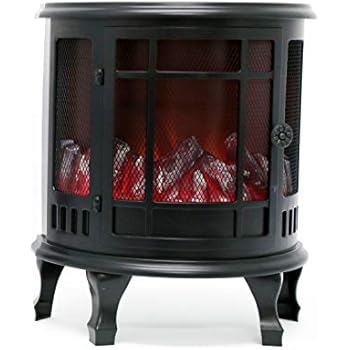 Plastic 35cm Flameless Flickering Led Log Burner Fireplace