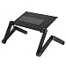 Produktbild Nestling® Tragbarer Laptop-Tisch zusammenklappbar PC Schreibtisch Bett Sofa Laptop Ständer klappbar Computer Laptop Tisch mit Maus Plattform & Anti-Rutsch-Stange