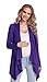 Happy Mama Women's Maternity Waterfall Cardigan Shrug Jacket Blazer UK10-18 320p (Purple, UK 16, 2XL)