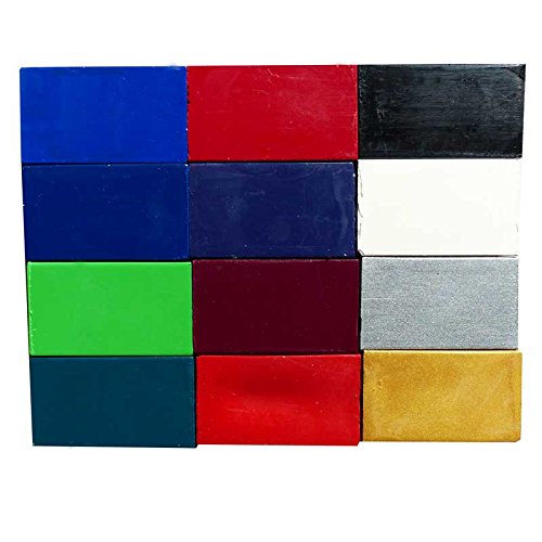 Encaustic Wachsfarben, Sortiment "Atlantis", 12 Wachsblöckchen