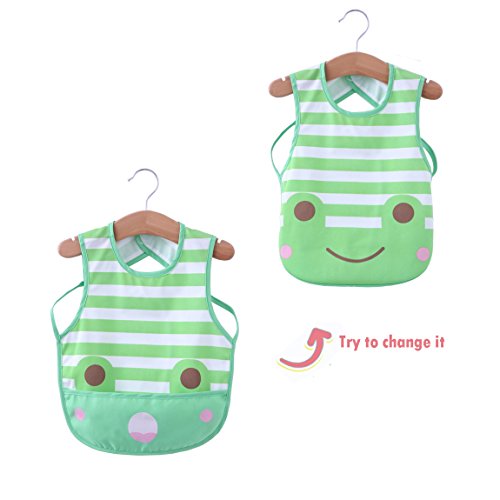 babylaza Cute Cartoon Wasserdichtes Baby Lätzchen 2 Stück (2–5 Jahre)