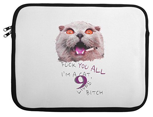 Preisvergleich Produktbild Nine Lives Cat Laptop Case 13" 14" 15" 15