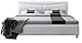 Produktbild IQ Bed Modell Tampa Polsterbett, weiß, 200 x 180, Kopfteil 106 cm hoch