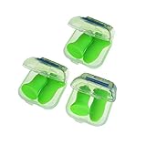 KAIMENG réutilisables Bouchons d'oreille de Sommeil pour réduction du Bruit Plus 48.4db NRR Mousse Protection auditive Oreille Shield pour Dormir Vo
