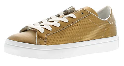 adidas Originals Courtvantage Womens Synthetic Material Trainers Gold - 3.5 UK
