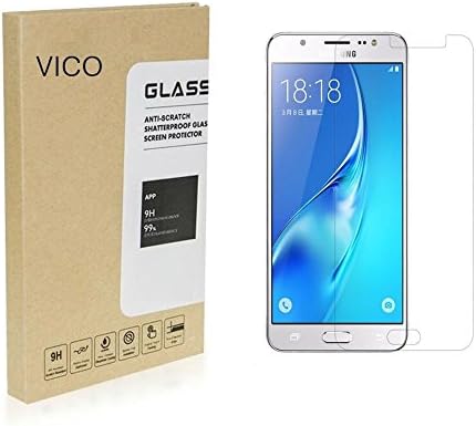 Galaxy J5 2016 Tempered Glass Screen Protector, SPIN Premium [Anti-Scratch][Anti Shock]Ultra Thin Lightweight 0.3mm[Shatter Proof] 9H Hardness Wet Applied Screen Protector for Samsung Galaxy J5 (2016) Clear HD Anti-Bubble Film (1 x Pack)