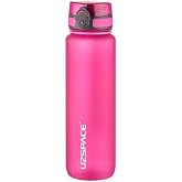 Uzspace B&uuml;y&uuml;k Boy Suluk - 1000 ml Soft-Touch Tritan Renkli Matara (Pembe)