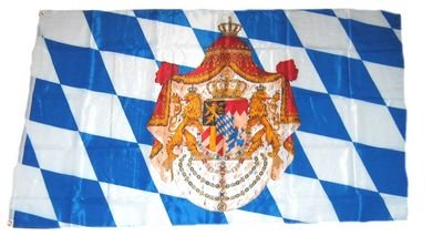 Preisvergleich Produktbild Flagge Fahne Königreich Bayern 90 x 150 cm FLAGGENMAE®