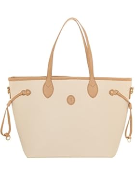 Tru Trussardi Damen Shopper Tote BOTTALATO Avorio-Beige 76BTRUB101-105