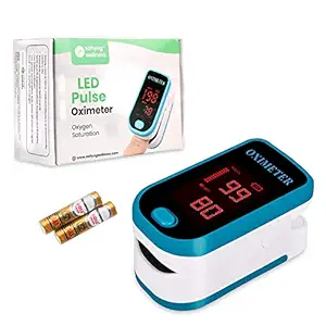 Sahyog Wellness M230 LED Fingertip Pulse Oximeter measures Blood Oxygen Saturation and Pulse Rate Monitor with Battery (Blue)