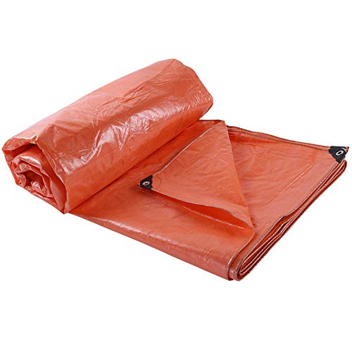 Preisvergleich Produktbild HYLH Plane Polyethylen Verdickung Regendicht Sun Resistent Bauernhof Draussen Markise Abdeckstoff 180g / msup2, 10 Grouml;szlig;en, Orange (grouml;szlig;e : 6X8m)