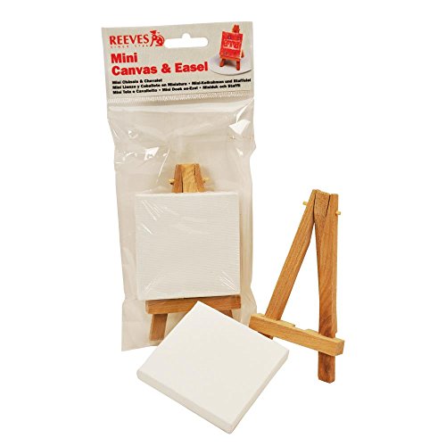 REEVES 8640938 Mini Keilrahmen mit Staffelei Set
