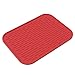 Produktbild LANDUM Silikon-Halterung für Küchenmatte, hitzebeständig, Rutschfest, Topfuntersetzer, Silikon, rot, 21.5 x 16 x 0.6 cm