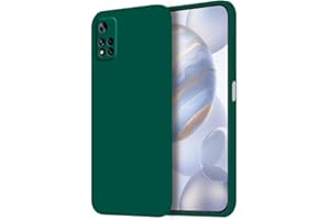 HONLEN Funda Compatible para Redmi Note 11 Pro+ 5G / Redmi Note11 ProPlus Case, (6.67" Inches) Líquida TPU Silicona Cover con Anti-Rasguño, Cáscara Suave Cubierta Verde Oscuro