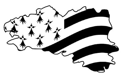 Rêves de Bretagne Magnet Souple Carte de Bretagne & Drapeau Breton