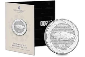CrawleyCoins Moneda brillante de las seis décadas de James Bond 007 – 1970 £5 en paquete de menta