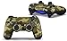 Produktbild Sony PlayStation 4 Controller Aufkleber - Skin - Sticker | PlayStation 4 Style Schutzfolie für eine coole Optik, besseren Schutz und mehr Spass beim spielen | Auch für PS4 Pro Pad & PS4 Slim Pad geeignet | HappyGaming (CAMOUFLAGE GRÜN)