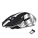 Produktbild obiqngwi für elektronische Wettkampfsportarten, 6 Tasten Color Light Wiederaufladbare 2,4 G 2400 DPI Wireless Optical Gaming Mouse - Schwarz