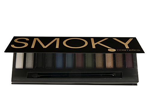 Accentra Lidschatten-Palette mit 12 x 1 g verschiedenen smoky farben, 1er Pack (1 x 1 Stück)