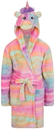 Loungeable Kids Or Womens Rainbow Unicorn All In One Or Robe Kids - Rainbow Unicorn Robe - 3-4 Years