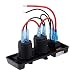 Produktbild ForceSthrength Auto Ladeschalter Pannel 12V Auto geändert Zigarettenanzünder-Funktion CS-595A1 Schwarz