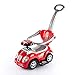 Push Power Ride-on KP0558W Baby Walker RIDE ON push along CUTE CAR 3in1 with Parent Handle 3 colour (KP0558WR RED)