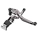 Price comparison product image Nawenson Motorcycle Brake and Clutch Levers, foldable and extendable in CNC Aluminum, for Yamaha YZF R125 2014-2018 for YZF R125 ABS 2015-2016 for MT125 2015-2019 (Titanium)