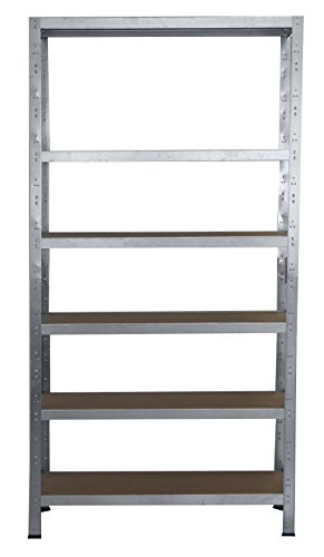 Steckregal 230x100x60 cm verz. 6 Böden Regal Kellerregal Metallregal Lagerregal Fachbodenregal Regalsysteme