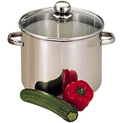 Baumalu 342653 Marmite Traiteur + Couvercle 11 L Diamètre 26 cm en Acier Inoxydable
