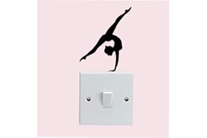 Zonster 1pc Danse Filles De Gymnastique Wall Sticker Sport Filles Mur Mureaux Décoration pour Les Filles Chambre