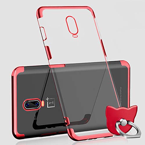 Preisvergleich Produktbild SOOCX Persönlichkeit Kreative OnePlus 6T Transparente Telefonhülle OnePlus 6T Weiche Silikon-Schutzhülle Einfache Shell Männer und Frauen All-Inclusive Neue Anti-Kratz Stoßfeste Telefonabdeckung