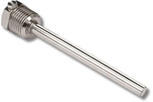 SENSORSHOP24 Tauchhülse aus Messing für Kabelfühler Tauchfühler Einschraubtauchhülse mit G1/2 Zoll Prozessgewinde Tauchhülse für Temperaturfühler (50 mm Einbaulänge)