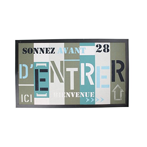 D.KO K.DO Tapis d'entrée - 45 x 75 cm - Sonnez Avant d'entrer