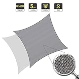 SCHNELLE MONTAGE: Befestigungsschnur (4x1,5 m) - das Segel lässt sich mit konkaver geschnittener Seitenkanten besonders glatt und fest spannen