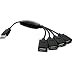 Produktbild spritech (TM) 4 in 1 USB OTG Kabel Adapter Micro USB Hub USB OTG Verlängerung Adapter für Kartenleser Maus Tastatur Bluetooth Adapter Heizkörper ect.