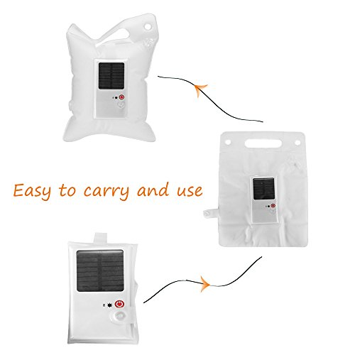 SOLMORE Camping Laterne Campinglampe Aufblasbare Solarlaterne LED Solarbetriebene Zeltlampe Hängelampe Campingleuchte Solarlicht Wasserdichte (IPX7 Wasserdicht +TPU Umweltschutzmaterial) Lampe für Indoor&Outdoor Garten Wandern Reisen - 5