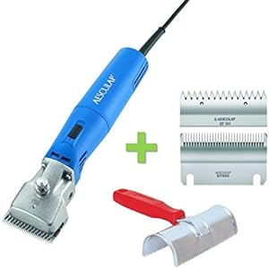 [Gesponsert]Aesculap Schermaschine GT474 Econom II für Rinder + 2. Satz Schermesser + Kuhstriegel